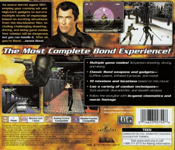 007 - Tomorrow Never Dies (US) box cover back